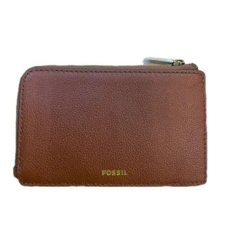【FOSSIL】真皮拉鍊零錢卡包(真皮 方便輕巧 柔軟又耐用)