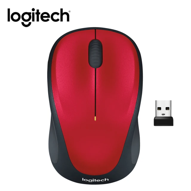 Logitech 羅技Logitech 羅技 M235n 無線滑鼠 紅色