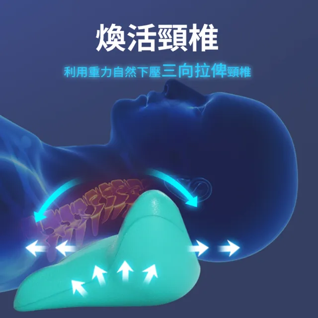 【ANTIAN】頸椎富貴包按摩枕 天鵝頸矯正睡眠枕 頸椎牽引枕 重力指壓頸枕