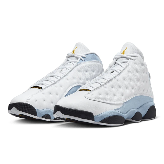 NIKE 耐吉 籃球鞋 運動鞋 AIR JORDAN 13 RETRO 皮革 Zoom 氣墊 AJ13 男鞋 白藍(414571170)