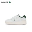 【LACOSTE】女鞋-Aceclip優質皮革運動休閒鞋(白/綠)