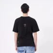 【5th STREET】男裝機械圖騰印花短袖T恤-黑色(山形系列)
