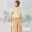 【IGD 英格麗】速達-網路獨賣款-純棉連袖圓領上衣(黃色)