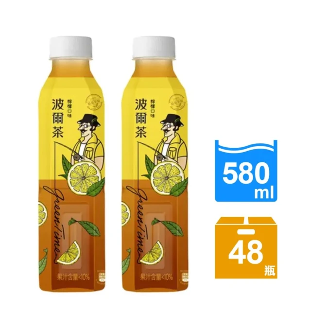 【金車】波爾茶-檸檬口味580mlx2箱(共48入)