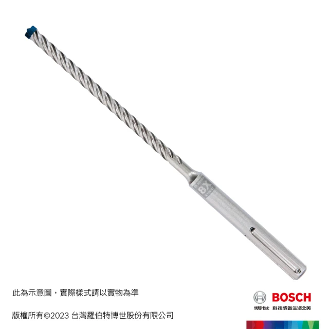 【BOSCH 博世】SDS Max-8X 超耐久鎢鋼五溝鎚鑽鑽頭(22x400x520 mm)