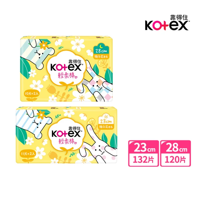 Kotex 靠得住 茶樹舒涼棉 日用23cm 72片/夜用2