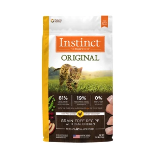 【Instinct原點】雞肉無穀全貓配方5lb(WDJ 貓飼料 無穀飼料 不含麩質 肉含量83%)