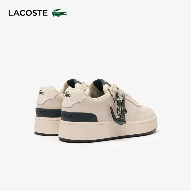 【LACOSTE】女鞋-Holiday Capsule Ace皮革運動鞋(白色)