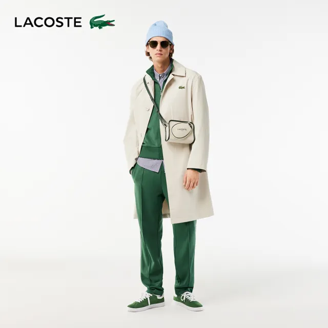 【LACOSTE】包款-網球風帆布小包(雙11限定 1111 白色)