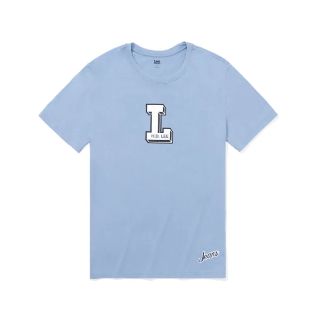 【Lee 官方旗艦】男裝 短袖T恤 / L字母印花 共4色 標準版型(LB402028)