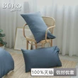 【BUHO 布歐】60支100%天絲簡約素色45x72cm美式信封枕套-2入組(多款任選)