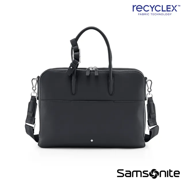 【Samsonite 新秀麗】EVERY-TIME 2.0 時尚商務女性背提兩用筆電公事包15.6吋(多色可選)