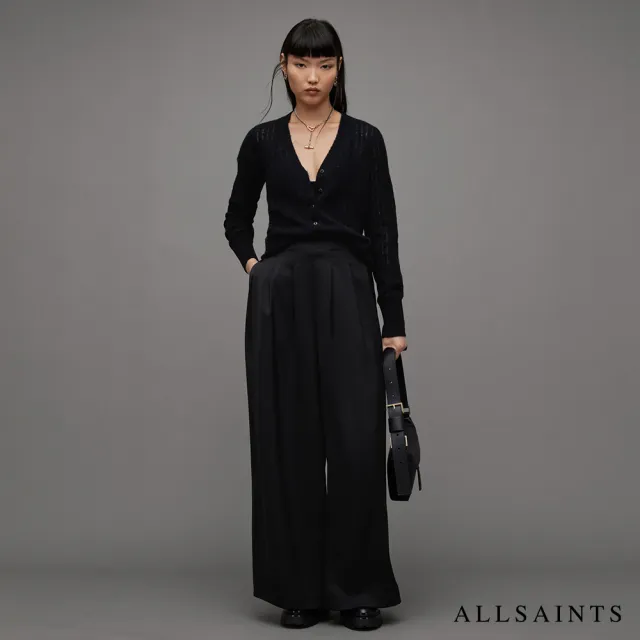 【ALLSAINTS】羊毛針織蕾絲織紋外套背心(多款任選)