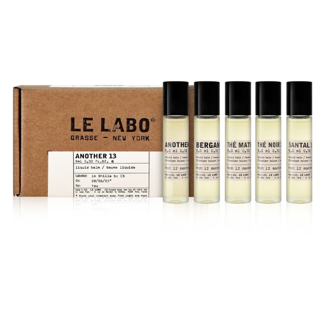 Le LaboLe Labo 滾珠香氛油 9ml -多款任選(國際航空版_檀香33/黑茶29/佛手柑22/ANOTHER13)