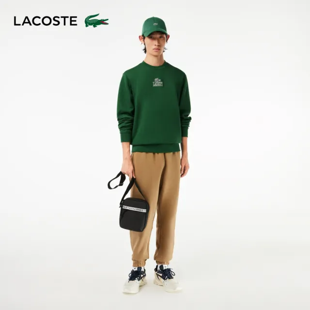 【LACOSTE】中性款-經典立體印花運動衛衣(綠色)