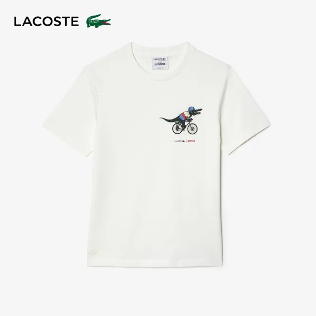 【LACOSTE】女裝-Lacoste x Netflix 性愛自修室鱷魚T恤(白色)