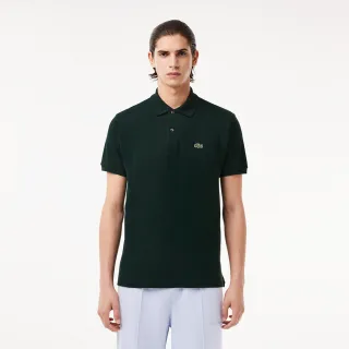 【LACOSTE】男裝-經典L1212短袖Polo衫(墨綠色)