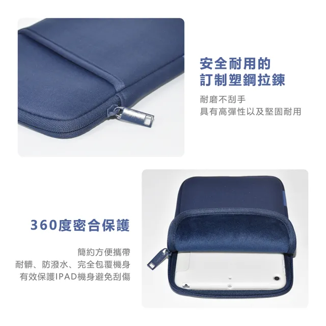 【QUESTON】Neoprene 防潑水 iPad mini 9.7吋平板保護套