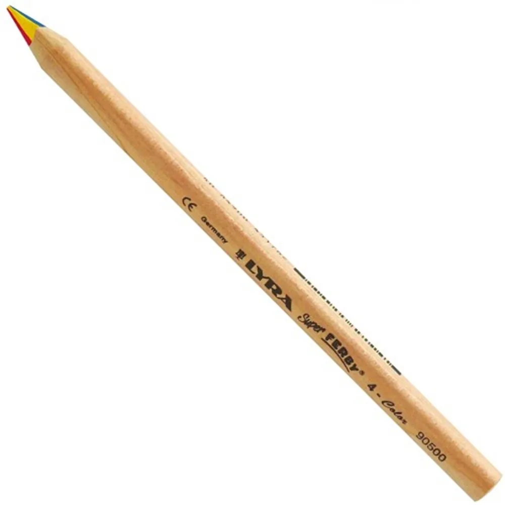 【德國LYRA】三角四合一彩色鉛筆(彩筆 繪畫 繪圖 塗鴉 手繪 學生 辦公室 事務用品)