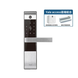 遠端組合【Yale 耶魯】YDM3109A熱感觸控 密碼 卡片 電子鎖 銀色(附基本安裝)