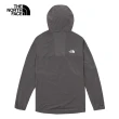 【The North Face 官方旗艦】北面男款灰色防潑水防曬涼感防風外套｜87VW0UZ