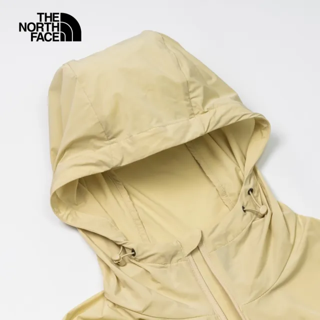 【The North Face 官方旗艦】北面男款卡其色防潑水防曬涼感防風外套｜87VW3X4