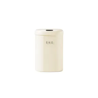 【EKO】時尚復古款智能感應式垃圾桶9L(奶油白)