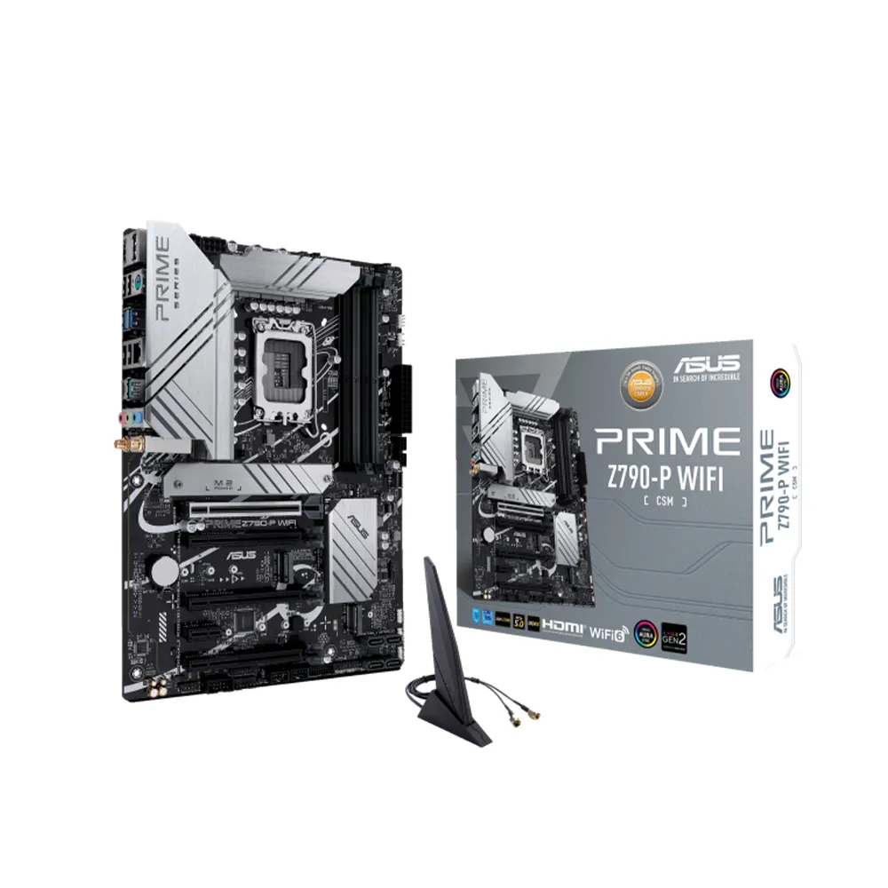 【ASUS 華碩】PRIME Z790-P WIFI-CSM 主機板+華碩 DUAL-RTX4060TI-O8G-WHITE 顯示卡(組合7-5)