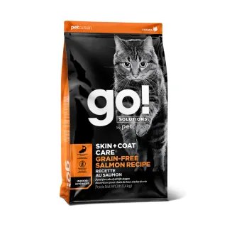 【Go!】野生鮭魚8磅 貓咪皮毛保健系列 無穀天然糧(貓糧 護毛 貓飼料 淚腺 全齡貓 寵物食品)