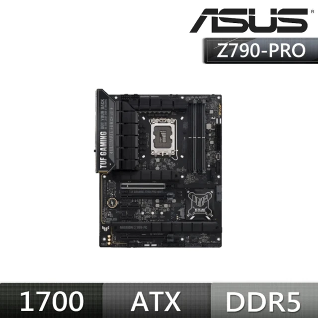 【ASUS 華碩】TUF GAMING Z790-PRO WIFI 主機板+華碩 PROART-RTX4060-O8G 顯示卡(組合8-3)