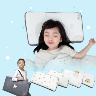 【PAMABE】4D水洗透氣兒童枕-50x30x6cm(3-8歲/水洗/防蹣/防蟎/透氣床墊/寶寶床墊/新生兒/彌月禮)