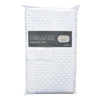 【PAMABE】竹纖維瞬吸防水外出尿布墊-50x60cm-白(輕膚柔軟/無塑膠感/加厚耐用/防水防塵蹣/保潔墊/隔尿墊)