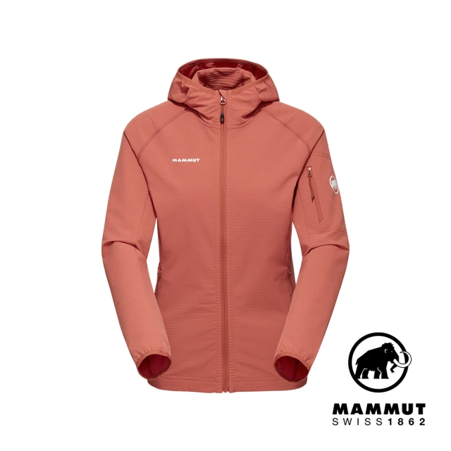 Mammut 長毛象 Madris Light ML Hooded Jacket Women 防風刷毛連帽外套 磚紅 女款 #1014-03851