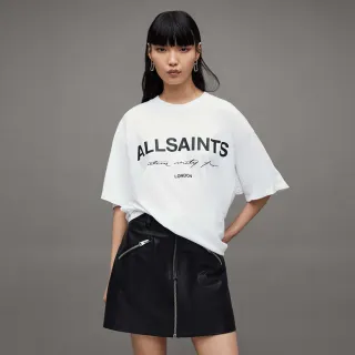 【ALLSAINTS】HELIS CARLIE 純棉寬鬆LOGO短袖T恤 WG508Z(寬鬆版型)