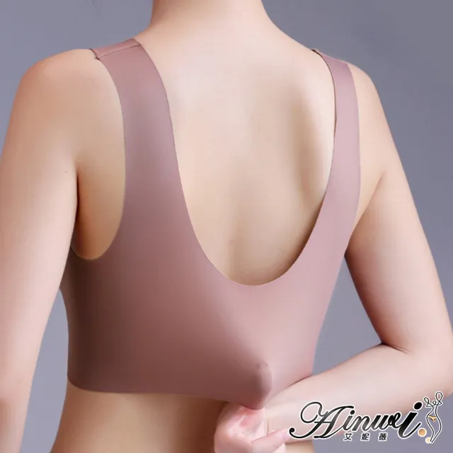 【AINWEI 艾妮薇】5件組 現貨 聚攏固定杯集中無鋼圈內衣/透氣/涼感/女內著/無痕內衣(隨機)