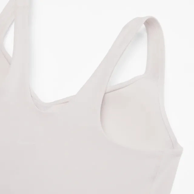 【NIKE 耐吉】運動內衣 女款 中度支撐 AS W NK DF ALATE BRA TANK 米白 FN0544-104