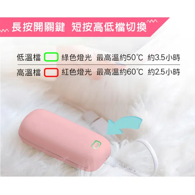 【KINYO】USB充電式暖暖寶/ 暖手寶/電暖蛋-贈絨布袋