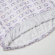 【ILEY 伊蕾】幾何印花織帶雪紡上衣(淺紫色；M-XL；1241181403)