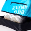 【Lynx Golf】男女Lynx山貓印花造型硬底式旅行外袋/雙層運動衣物袋(四色)