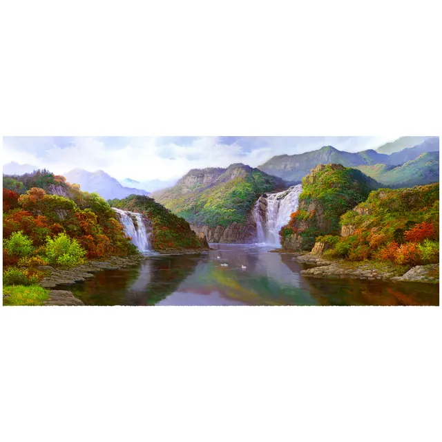 【御畫房】福祿雙至 國家一級畫師手繪油畫60×120cm(VF-57)