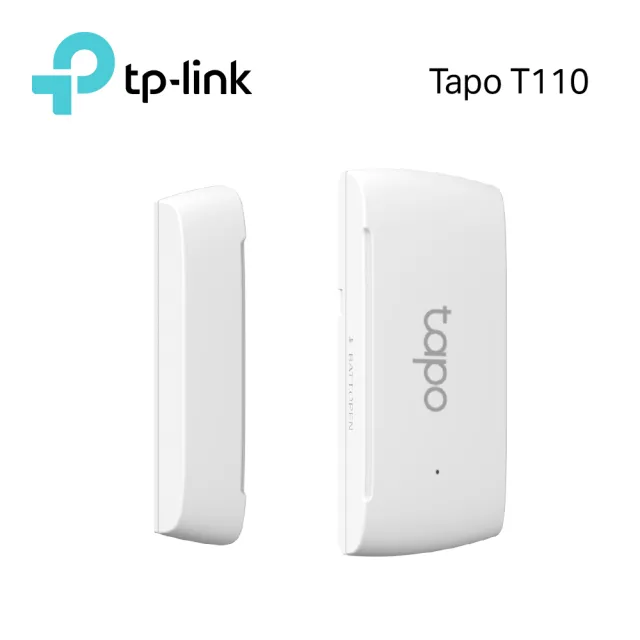 【TP-Link】Tapo T110 智慧門窗防盜感應器(CR鈕扣電池/即時監控/簡易安裝/需搭配網關使用/Tapo APP)