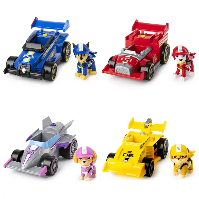 【paw patrol 汪汪隊立大功】極速賽車救援系列音效迴力車(汪汪隊立大功卡通特別篇:極速賽車救援主題)