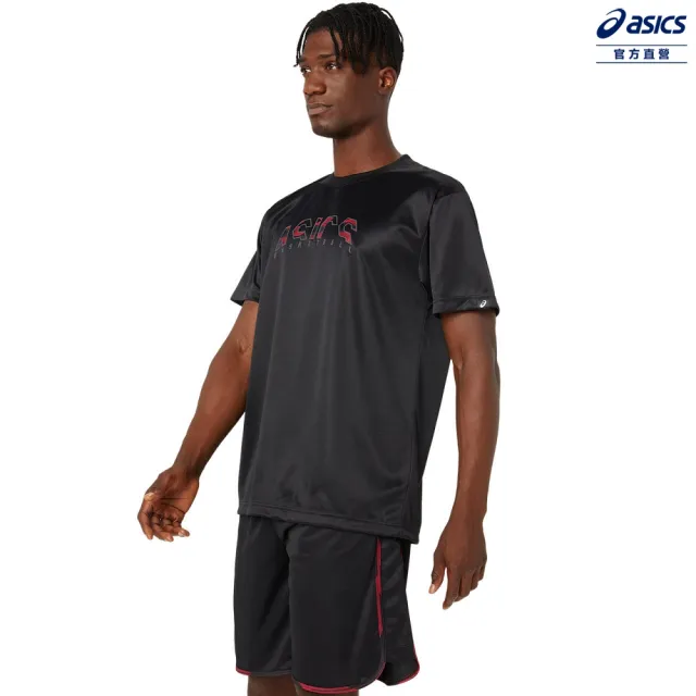 【asics 亞瑟士】籃球短袖上衣 男女中性款  籃球上衣(2063A343-001)
