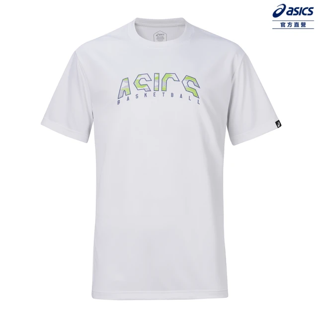 【asics 亞瑟士】籃球短袖上衣 男女中性款  籃球上衣(2063A343-100)