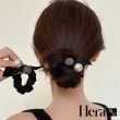 【HERA 赫拉】高級仙氣水鑽珍珠大腸髮圈 H113022108(髮飾 髮圈)