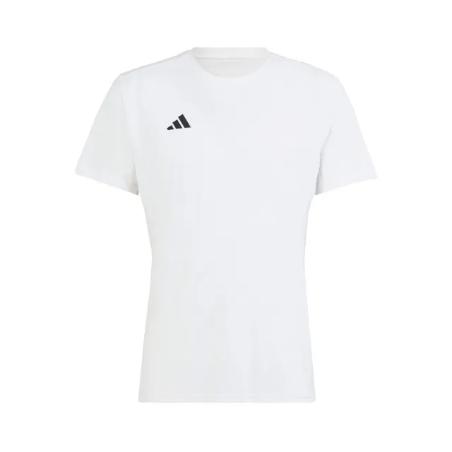 【adidas 愛迪達】Adizero E Tee 男 短袖 上衣 亞洲版 運動 慢跑 訓練 修身 吸濕排汗 白(IN1157)