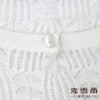【MYVEGA 麥雪爾】涼感簍空輕薄針織上衣-白(2024春夏新品)