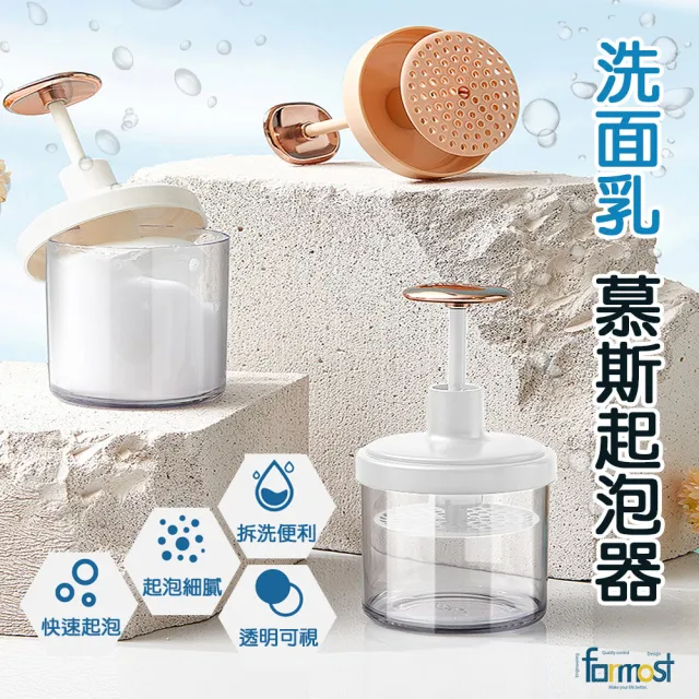 【Future goal居家生活館】2入洗臉起泡器打泡器洗面乳起泡器洗臉(泡沫洗面乳/打泡器洗臉/洗臉神器)