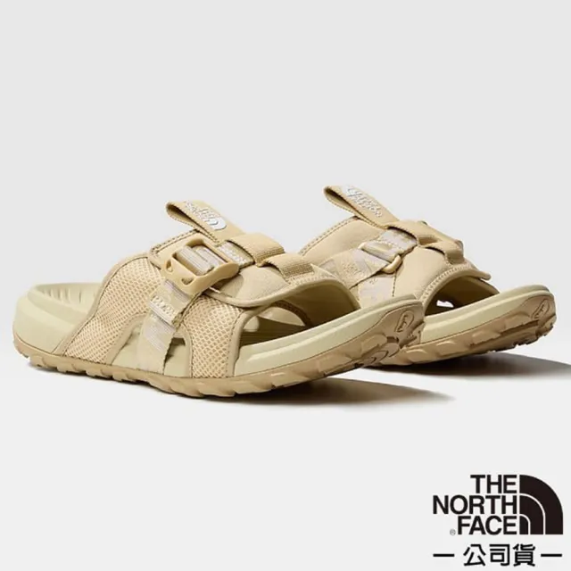 【The North Face】男 EXPLORE CAMP SLIDE 水陸機能拖鞋.抗菌溯溪鞋.海灘鞋(8A8Y-PV6 卡其 N)