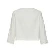 【ILEY 伊蕾】刺繡蕾絲縫珠小外套(白色；M-XL；1241014805)